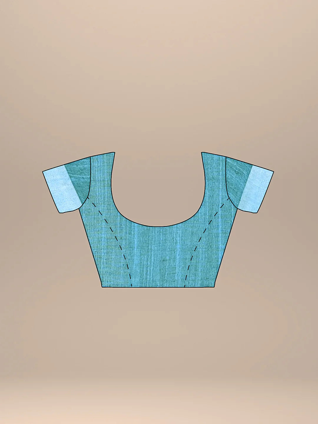 BLUE COLOR PURE COTTON WOVEN DESIGN IKAT HANDLOOM SAREE