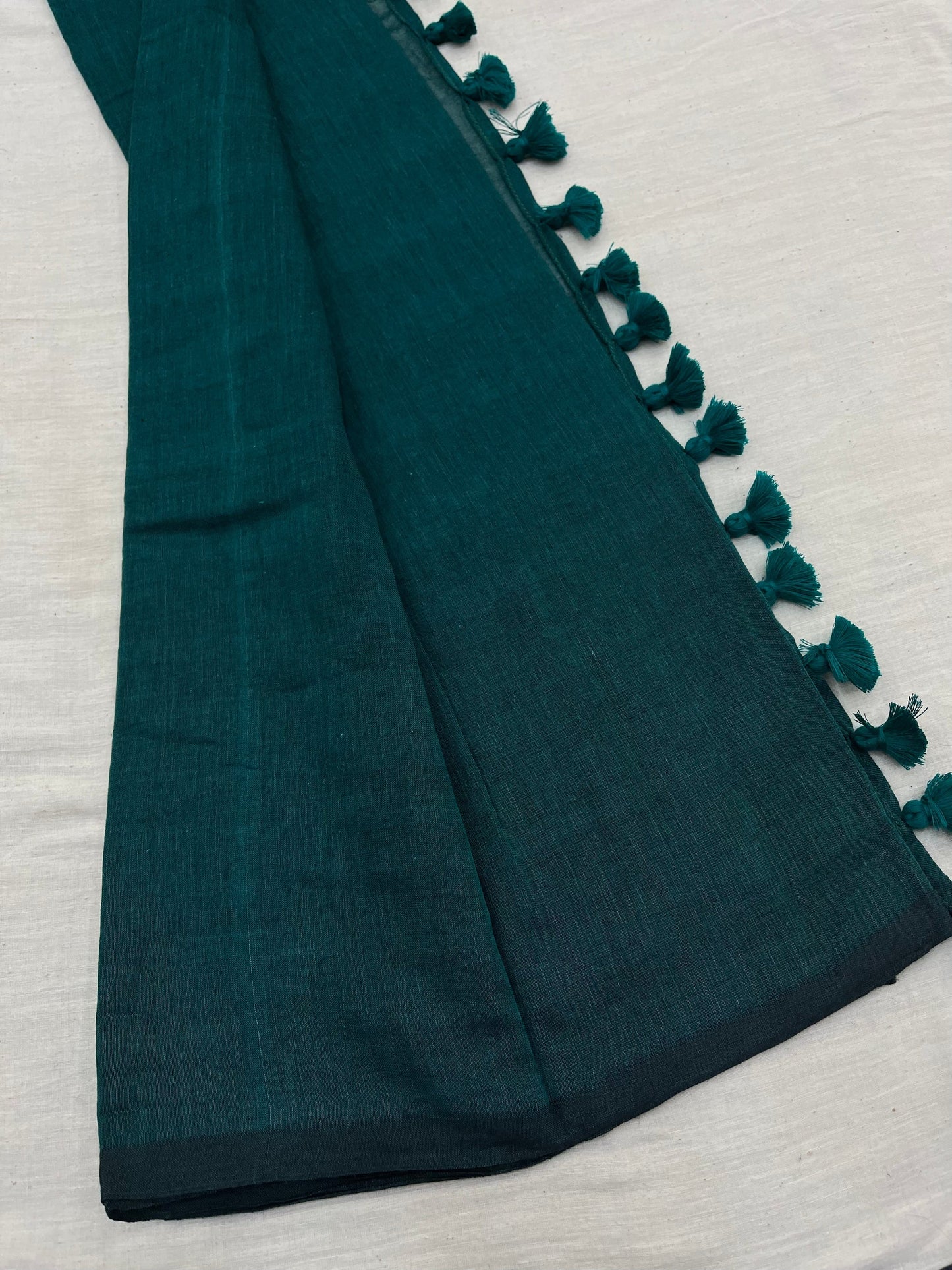 Marvelous - Rama Mangalagiri Plain Cotton Saree - PC-14