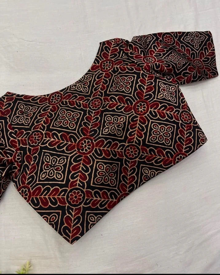 Magic- Multi Mangalagiri Cotton Saree With Designer Blouse - PC-113