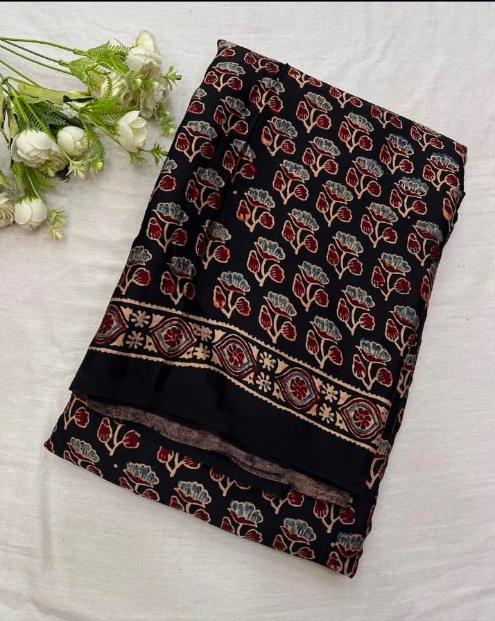 Magic- Multi Mangalagiri Cotton Saree With Designer Blouse - PC-113